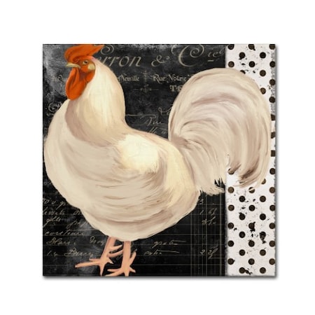 Color Bakery 'White Rooster Caf? II' Canvas Art,24x24